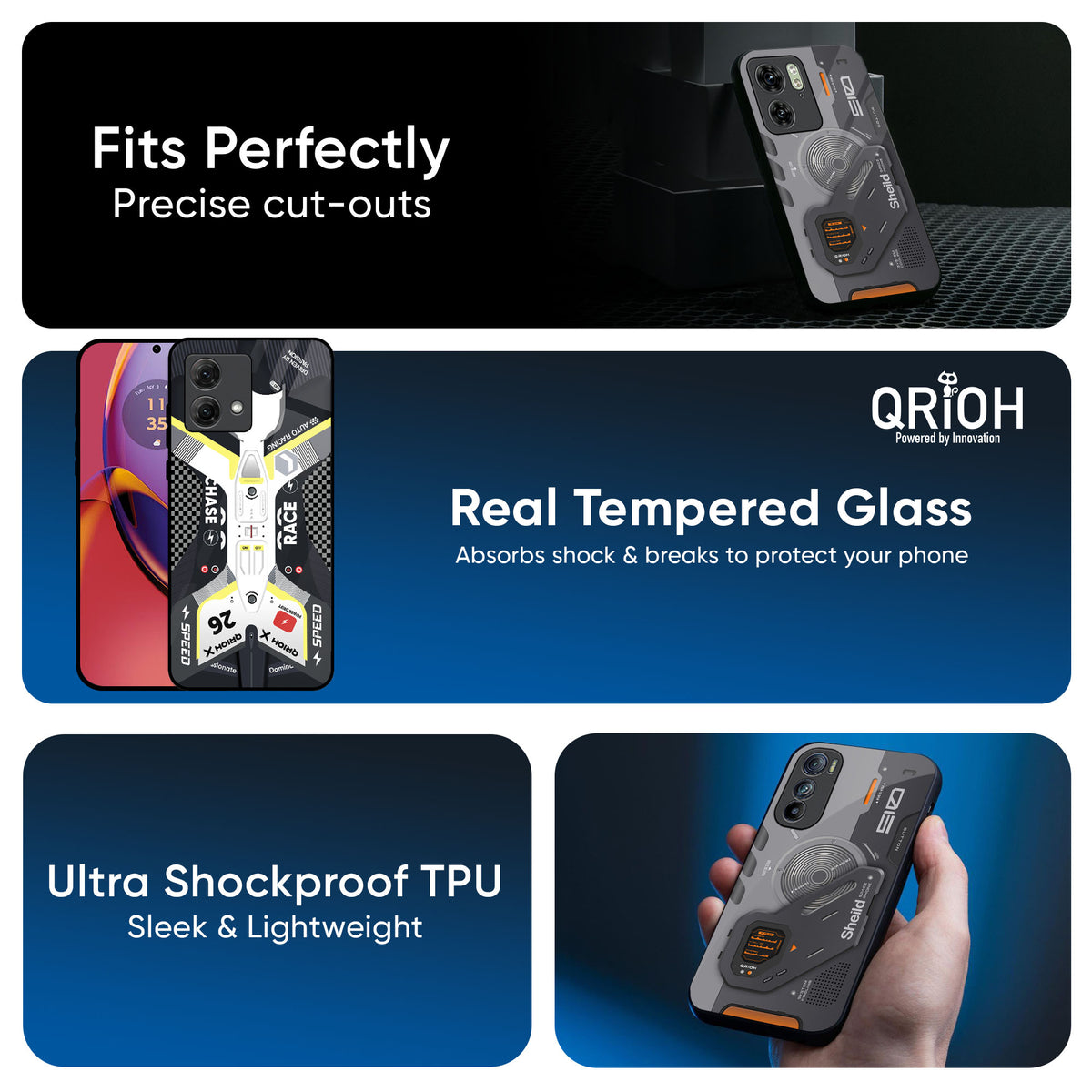 Car Enthusiast Glass Case for Motorola Edge 50 5G