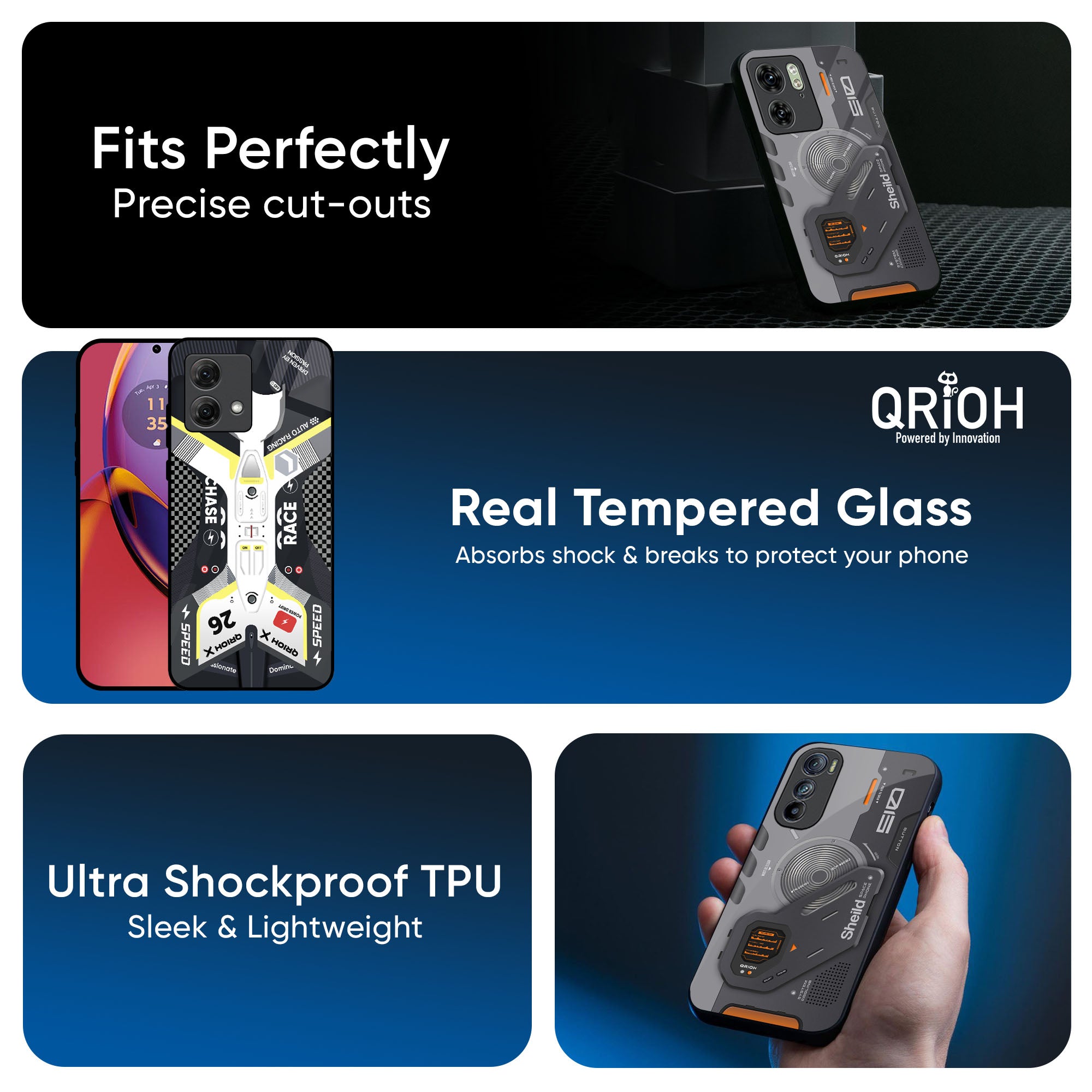 Car Enthusiast Glass Case for Motorola G45 5G