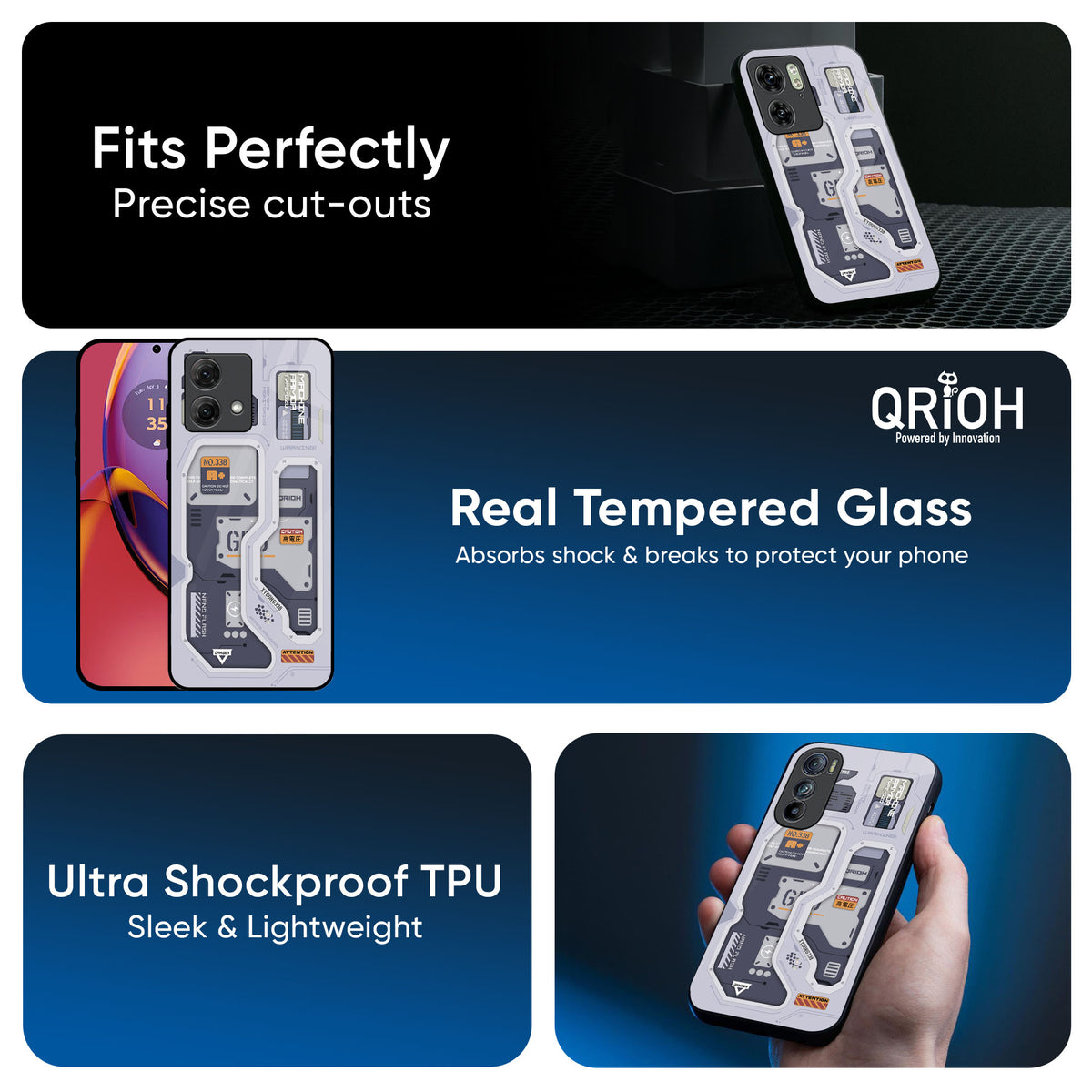 Tech Savvy Glass Case for Motorola Edge 40 Neo