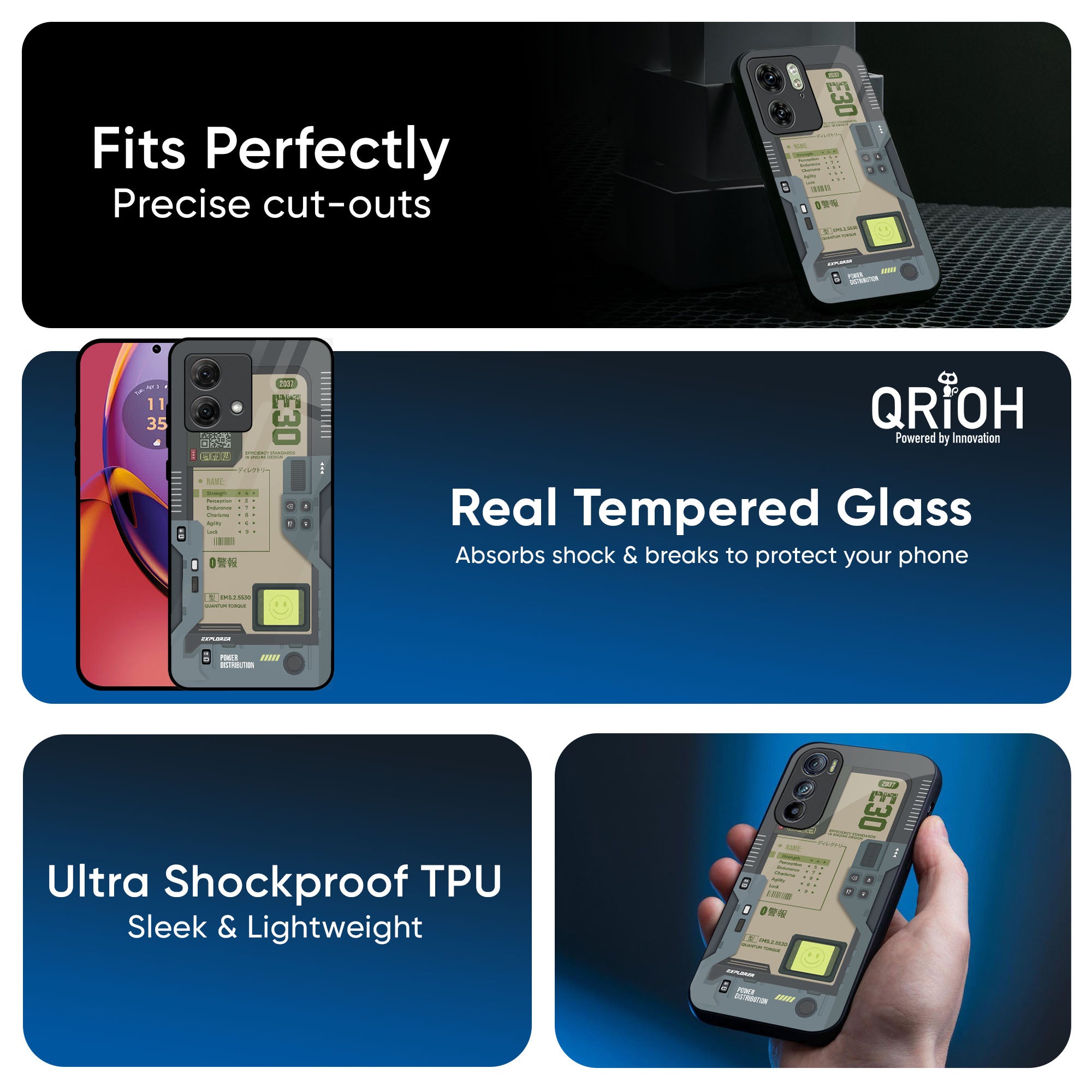 Art Station Glass Case for Motorola G45 5G
