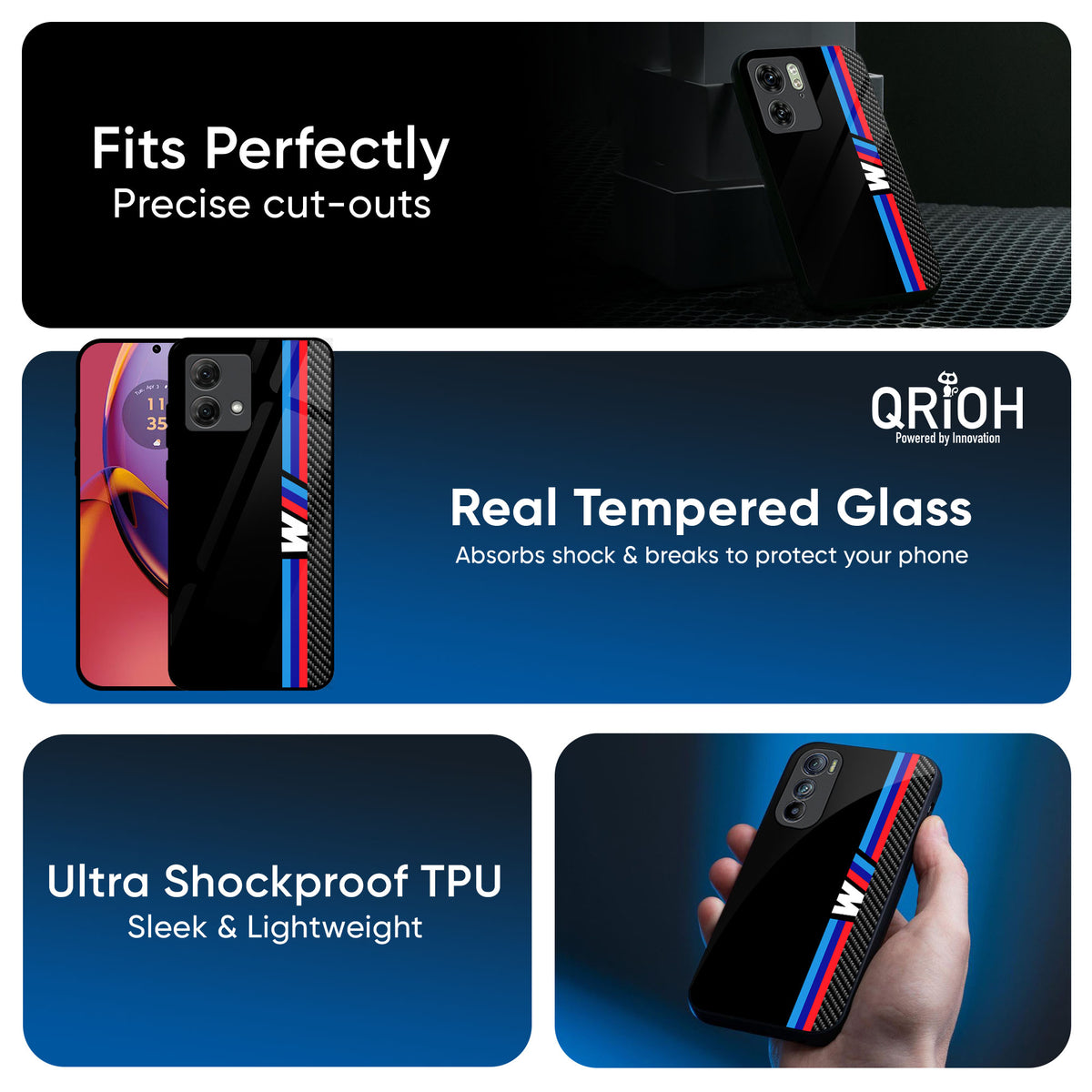 Automotive Art Glass Case for Motorola G84 5G