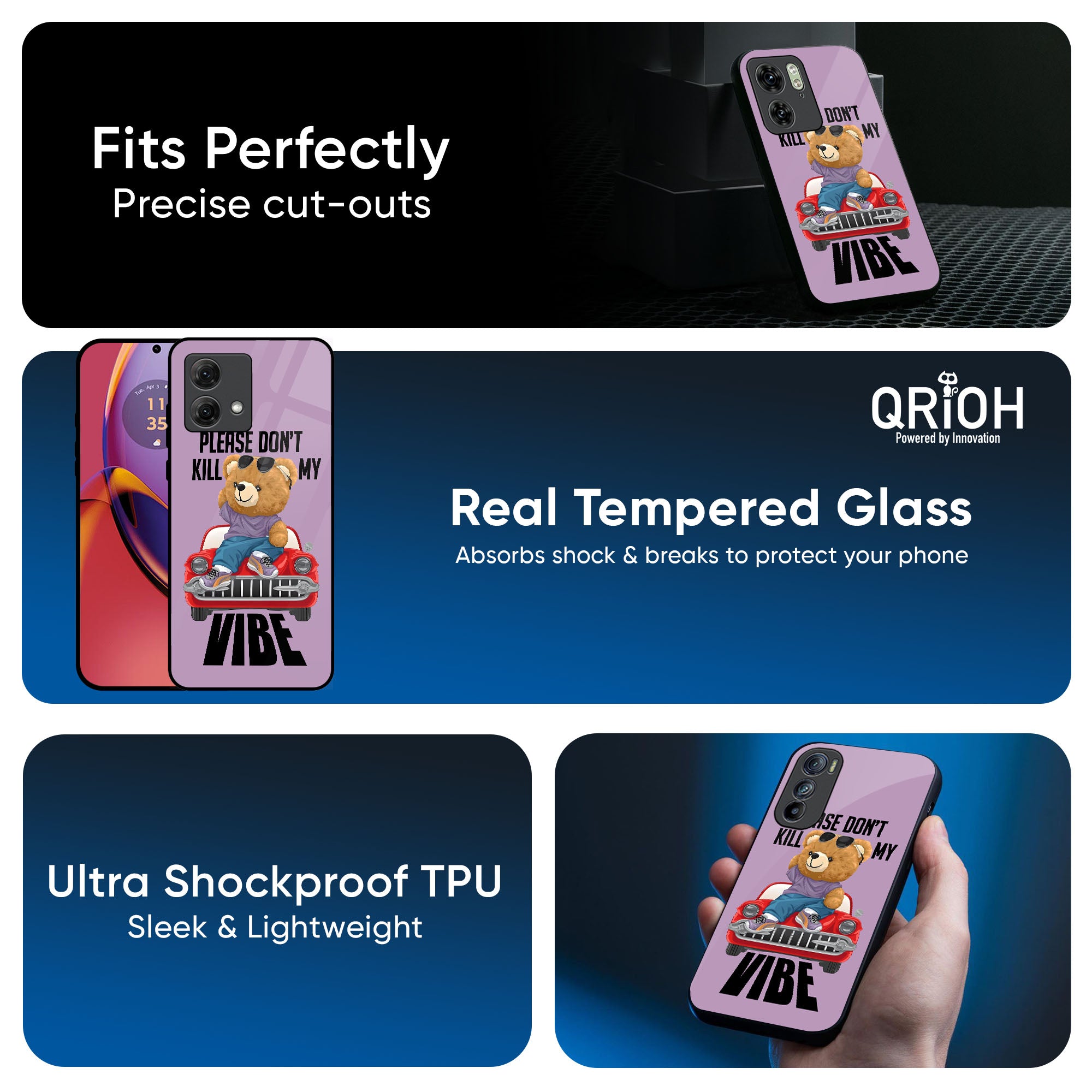 Don't Kill My Vibe Glass Case for Motorola Edge 30 Ultra