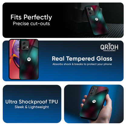 Dark Gradiant Glass Case for Motorola G35 5G
