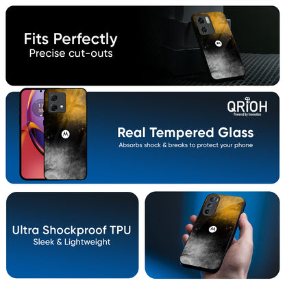 Gold Gradient Glass Case for Motorola G35 5G