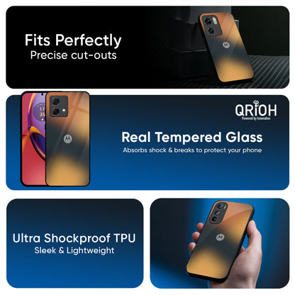 Blurry Art Glass Case for Motorola G45 5G