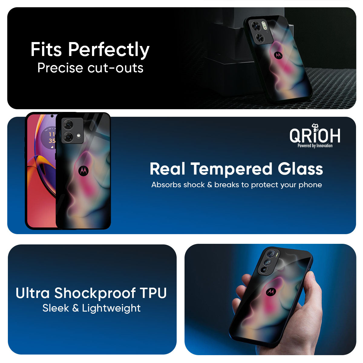 Colorful Palette Glass Case for Motorola G85 5G