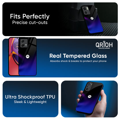 Black Onyx Glass Case for Motorola G35 5G
