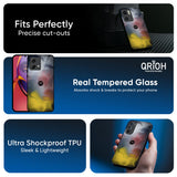 Colorful Smoke Glass Case for Motorola G35 5G
