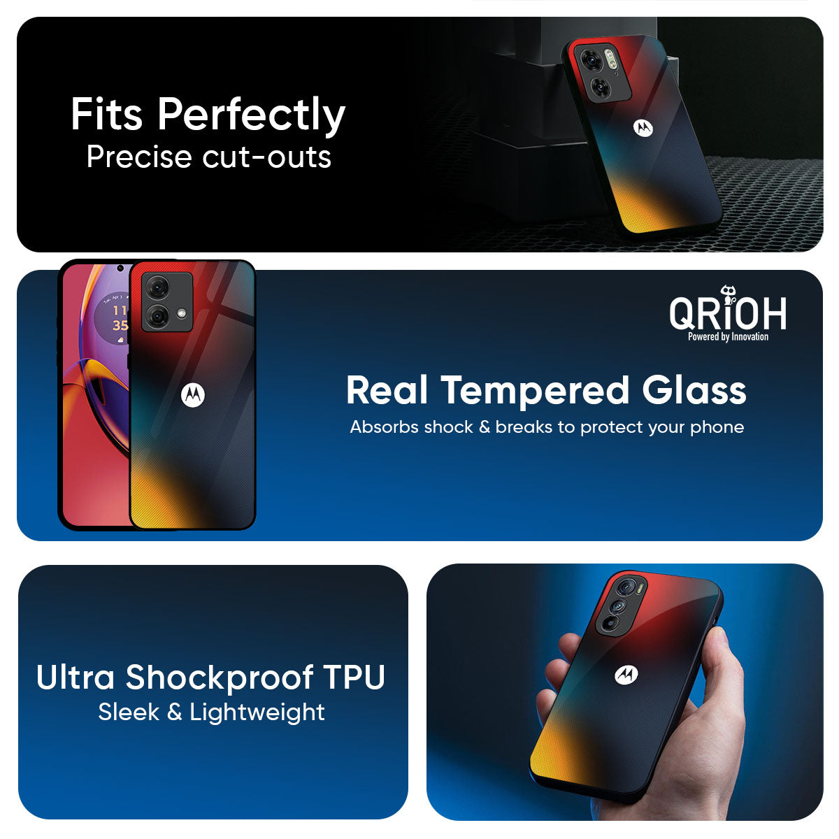Prismatic Glass Case for Motorola G35 5G