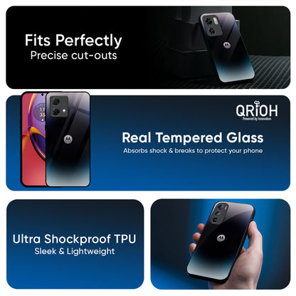 Black Obsidian Glass Case for Motorola G85 5G
