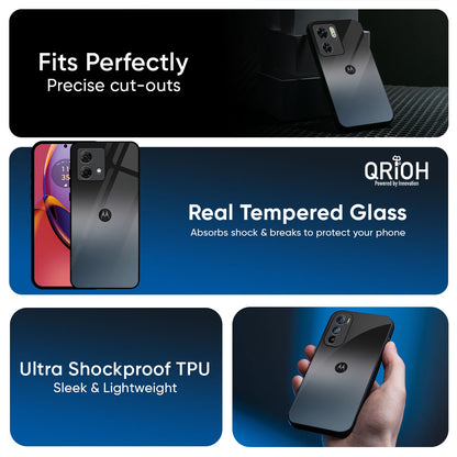 Dramatic Grey Glass Case for Motorola G35 5G