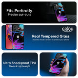 Brushy Color Glass Case for Motorola G45 5G