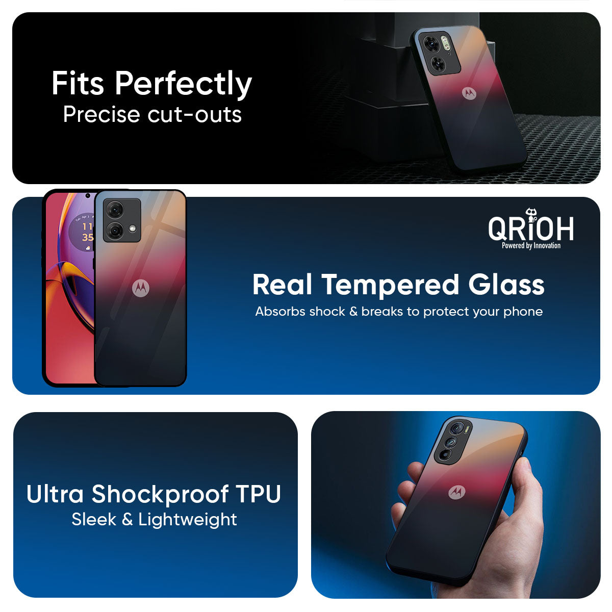 Ocean View Glass Case for Motorola G35 5G