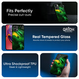 Forest Galaxy Glass Case for Motorola G45 5G