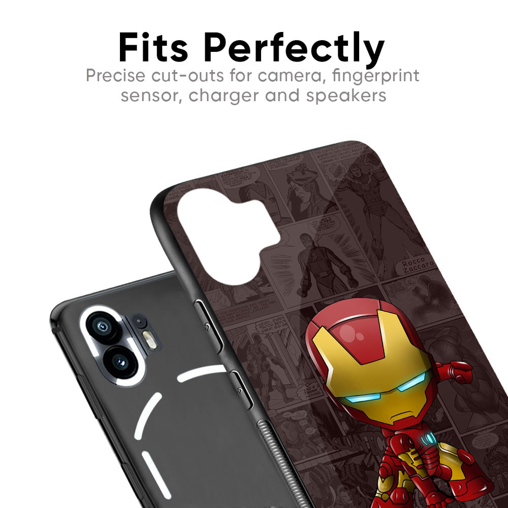 Angry Baby Super Hero Glass Case for Nothing Phone 2a Plus