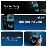 Cyan Bat Glass Case for Nothing CMF Phone 1