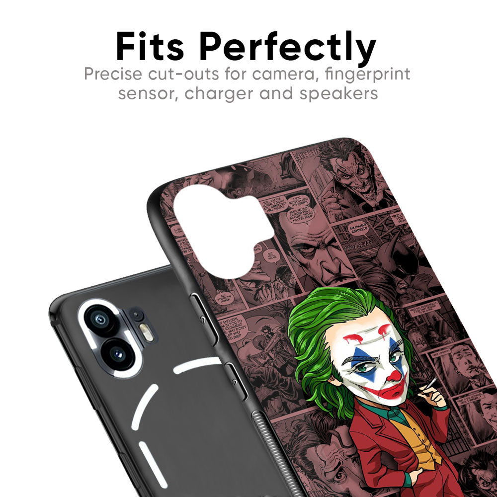 Joker Cartoon Glass Case for Nothing Phone 2a Plus