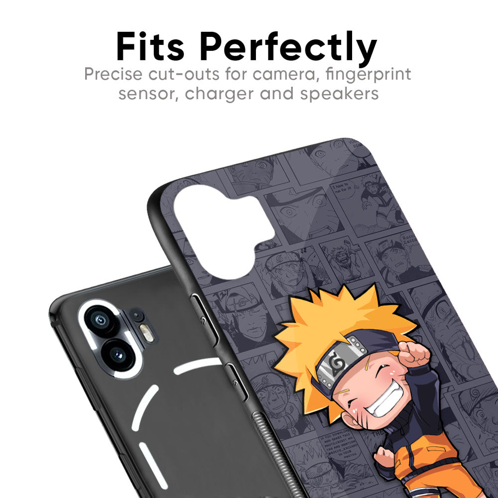 Orange Chubby Glass Case for Nothing Phone 2a Plus