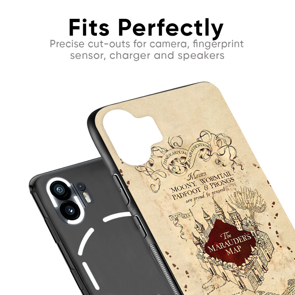 Magical Map Glass Case for Nothing Phone 2a Plus