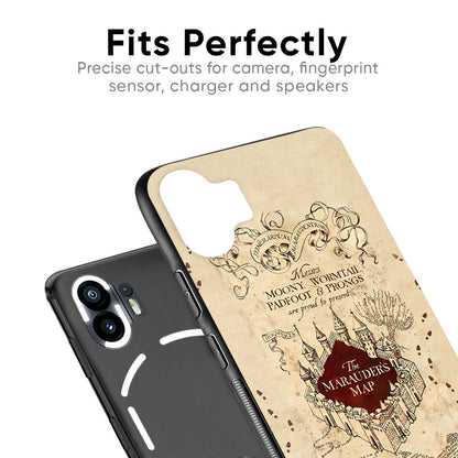 Magical Map Glass Case for Nothing Phone 2a Plus