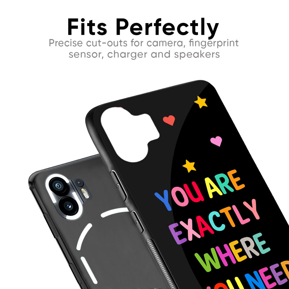 Magical Words Glass Case for Nothing Phone 2a Plus