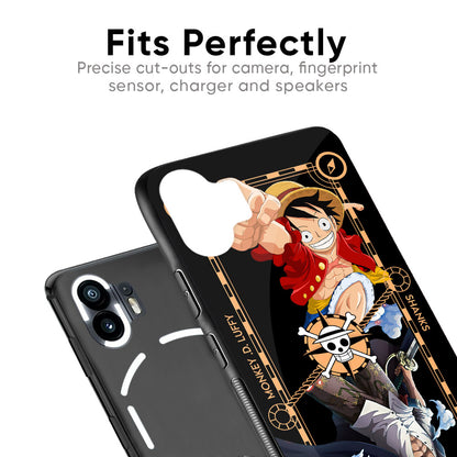 Shanks & Luffy Glass Case for Nothing Phone 2a Plus