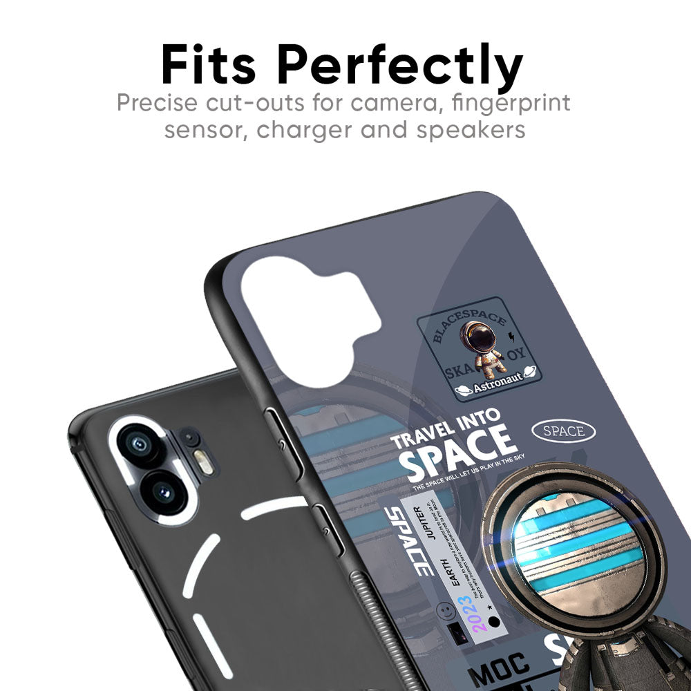Space Travel Glass Case for Nothing Phone 2a Plus