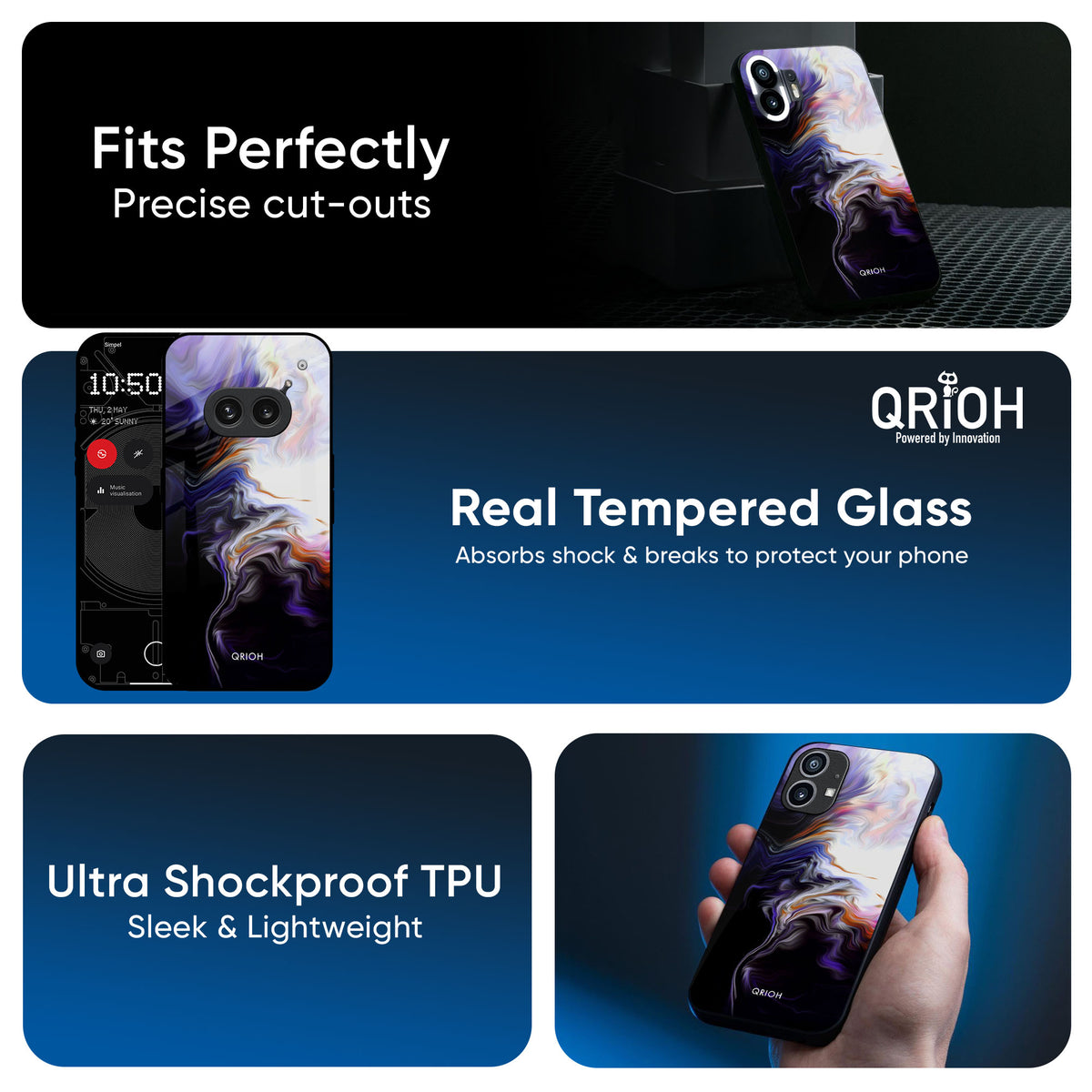 Enigma Smoke Glass Case for Nothing CMF Phone 1