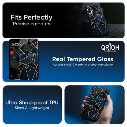 Abstract Tiles Glass Case for Nothing CMF Phone 1