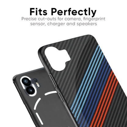 Carbon Inspired Glass Case for Nothing Phone 2a Plus