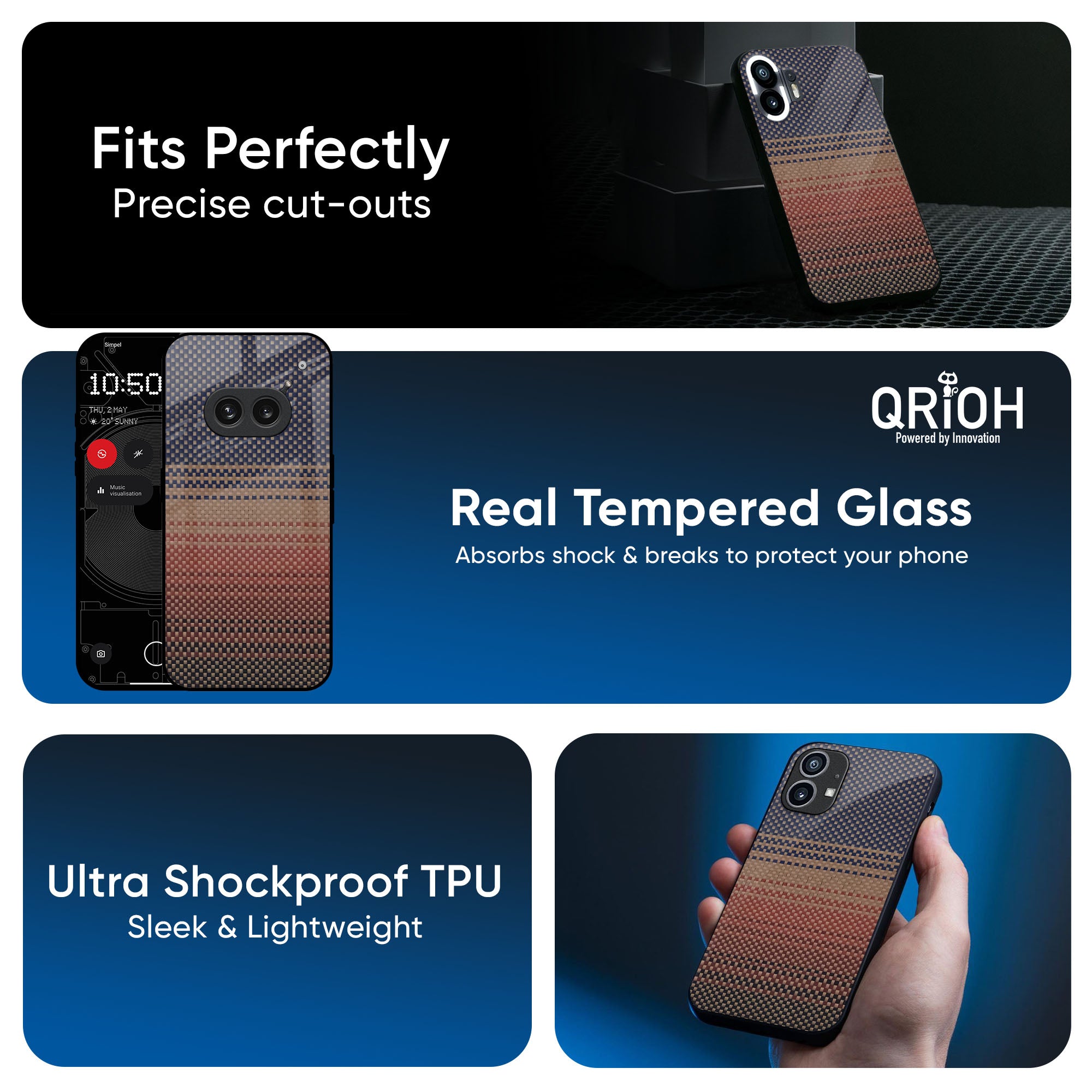 Fiber Artistry Glass Case for Nothing Phone 1