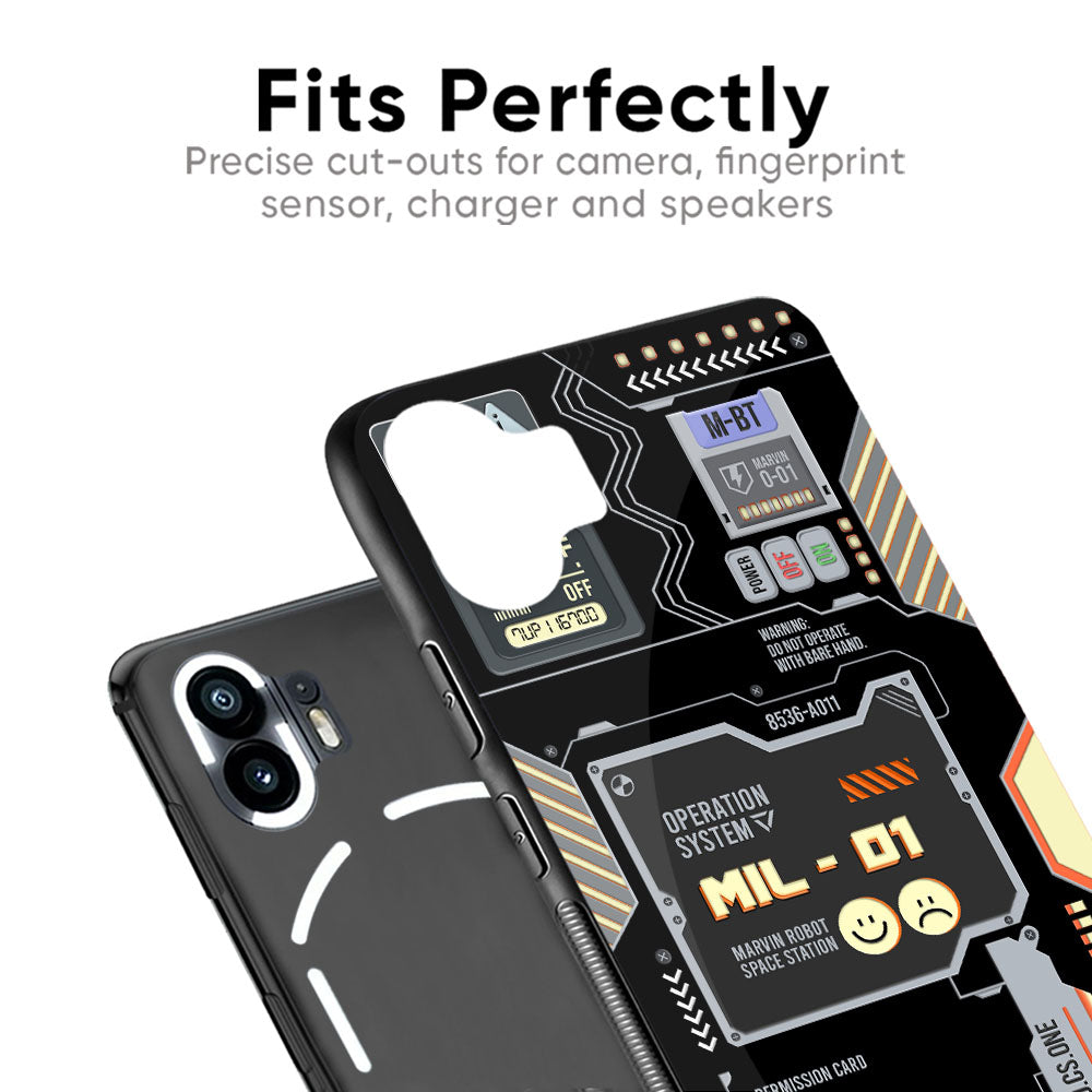 Exposed Parts Glass Case for Nothing Phone 2