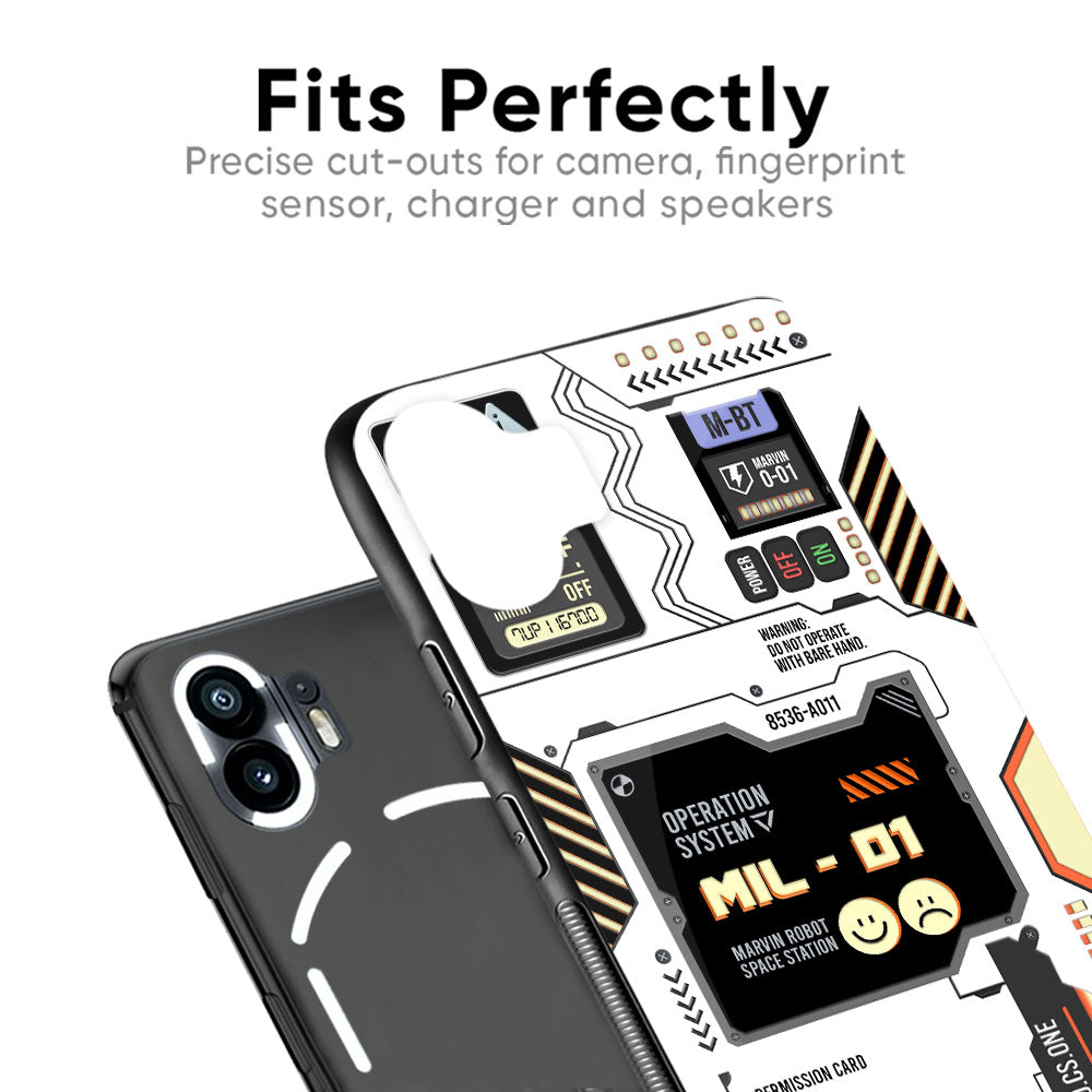 Tech Display Glass Case for Nothing Phone 2a Plus