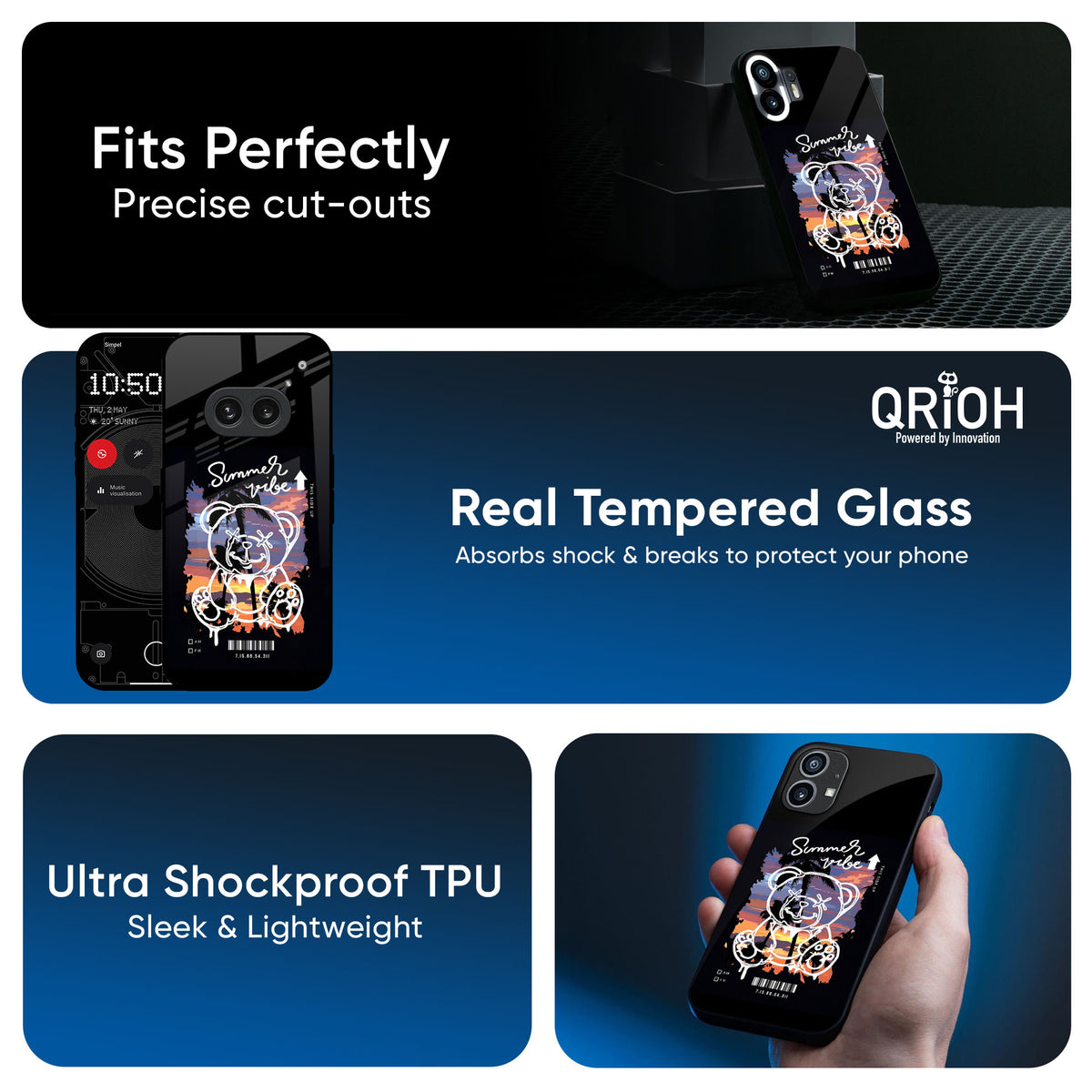 Summer Vibe Glass Case for Nothing Phone 1