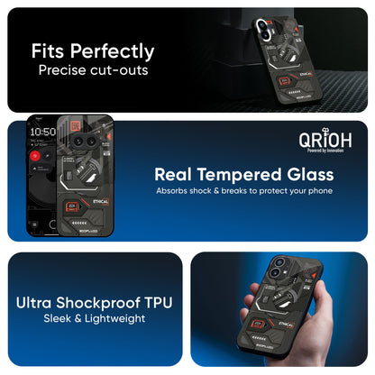 Tech Aesthetics Glass Case for Nothing Phone 2a Plus