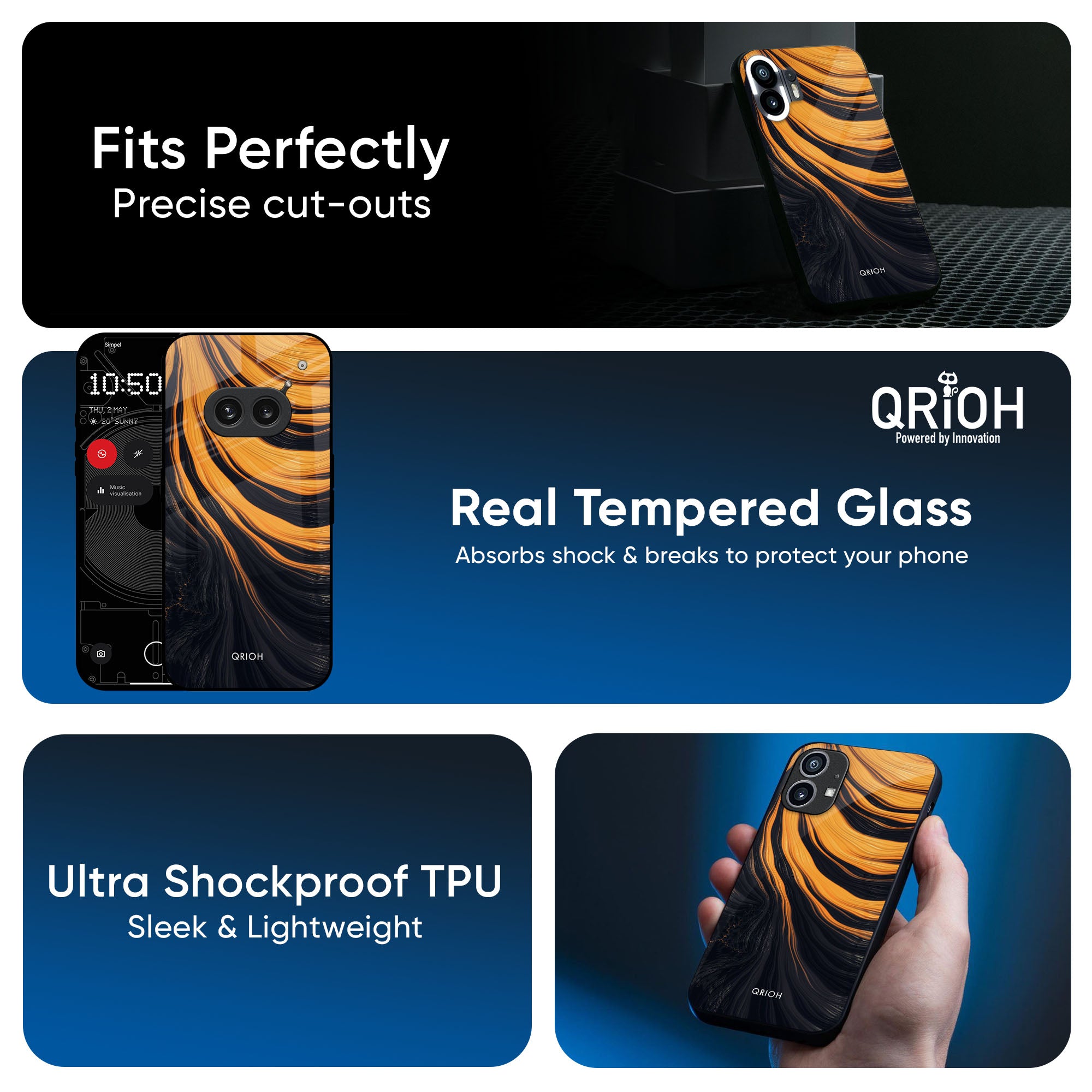 Sunshine Beam Glass Case for Nothing CMF Phone 1
