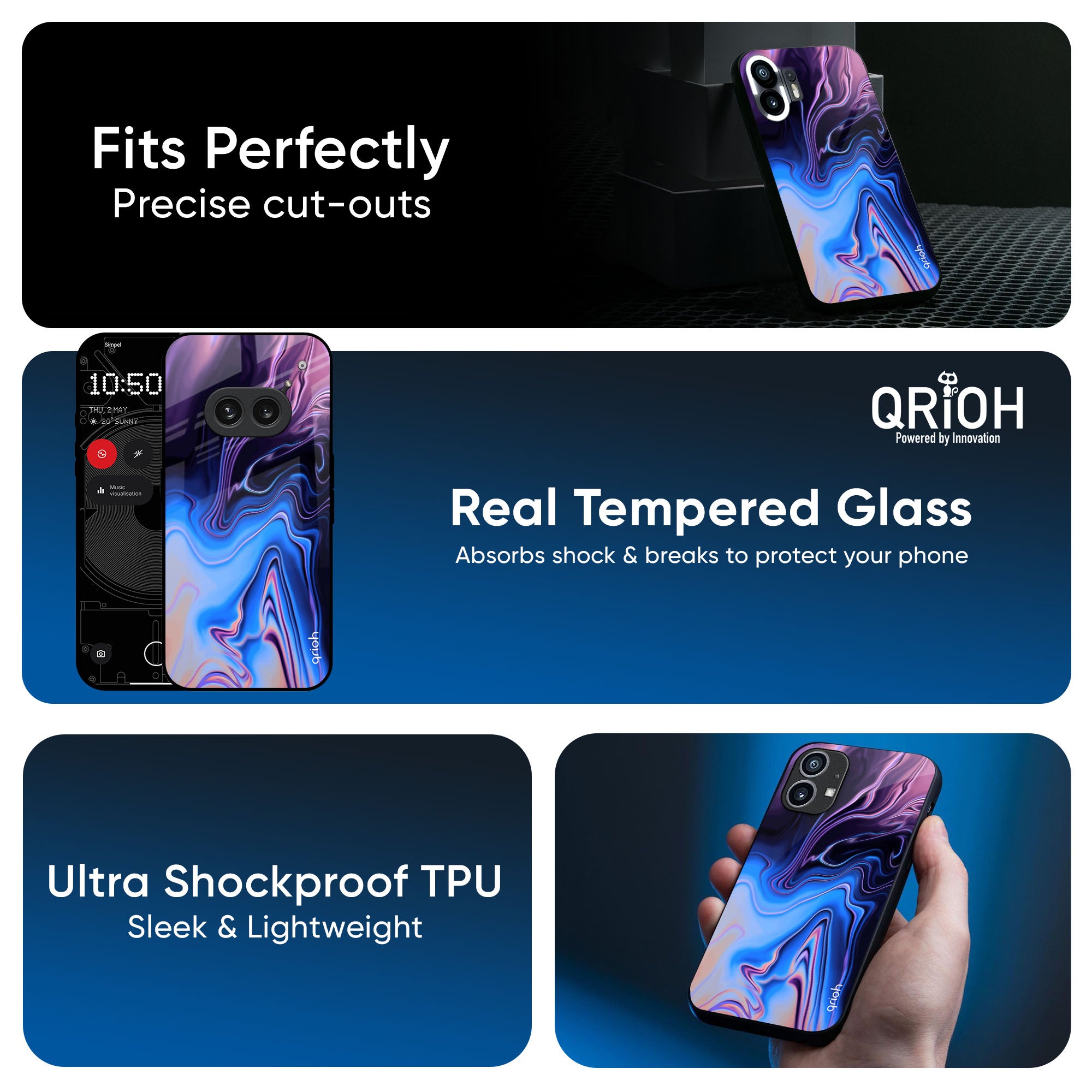 Psychic Texture Glass Case for Nothing CMF Phone 1