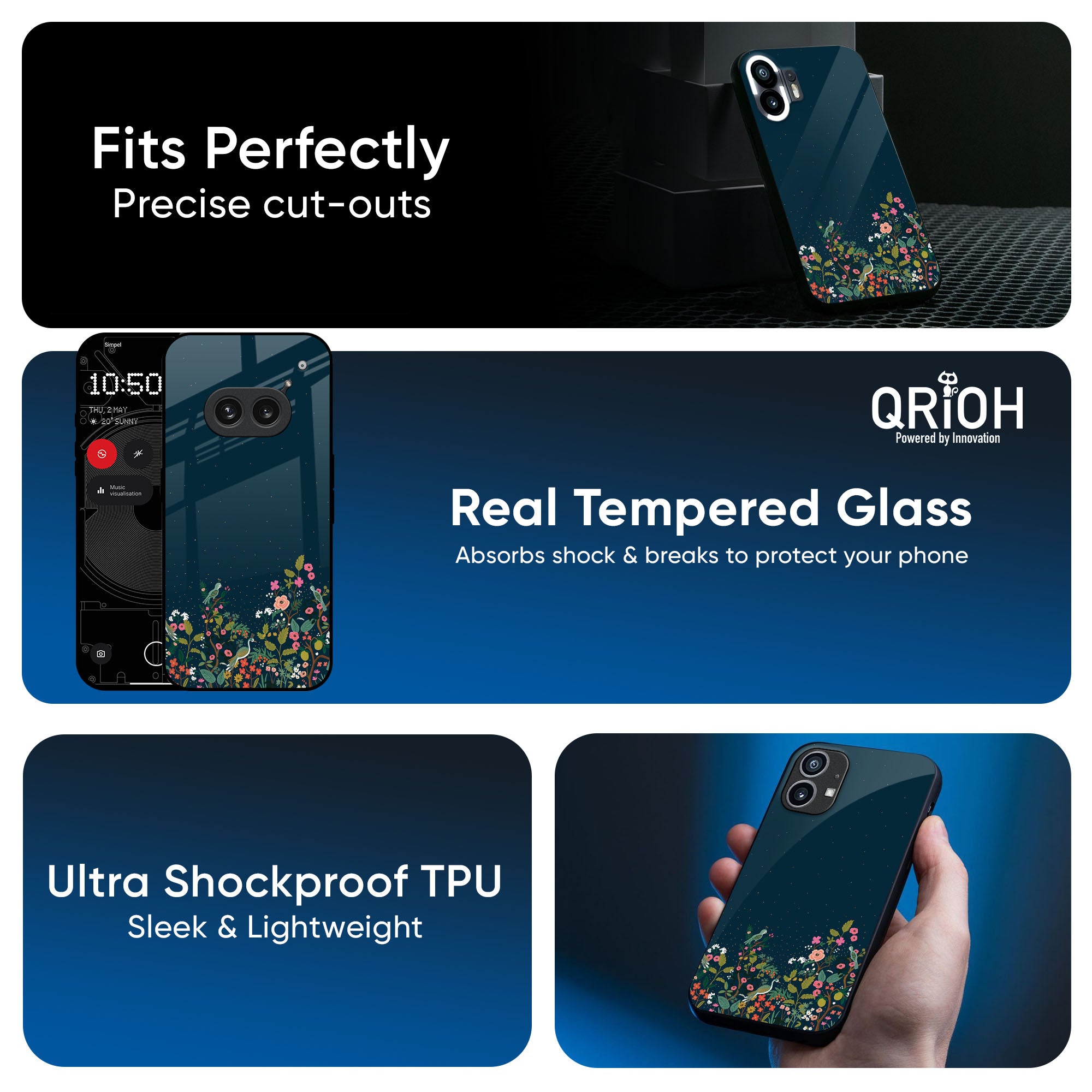 Small Garden Glass Case For Nothing CMF Phone 1