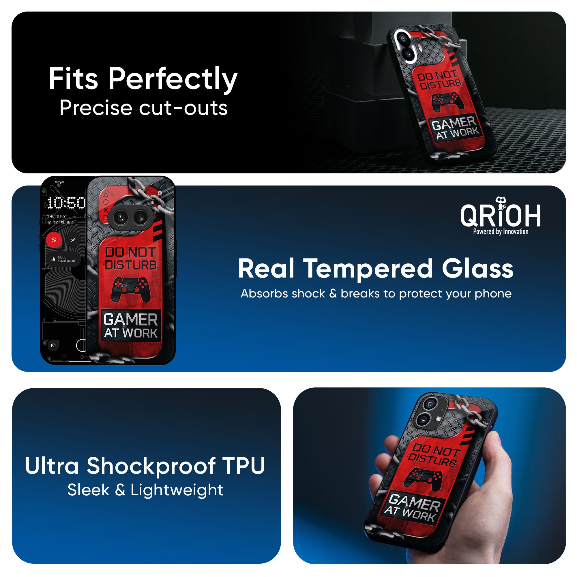 Do No Disturb Glass Case For Nothing CMF Phone 1