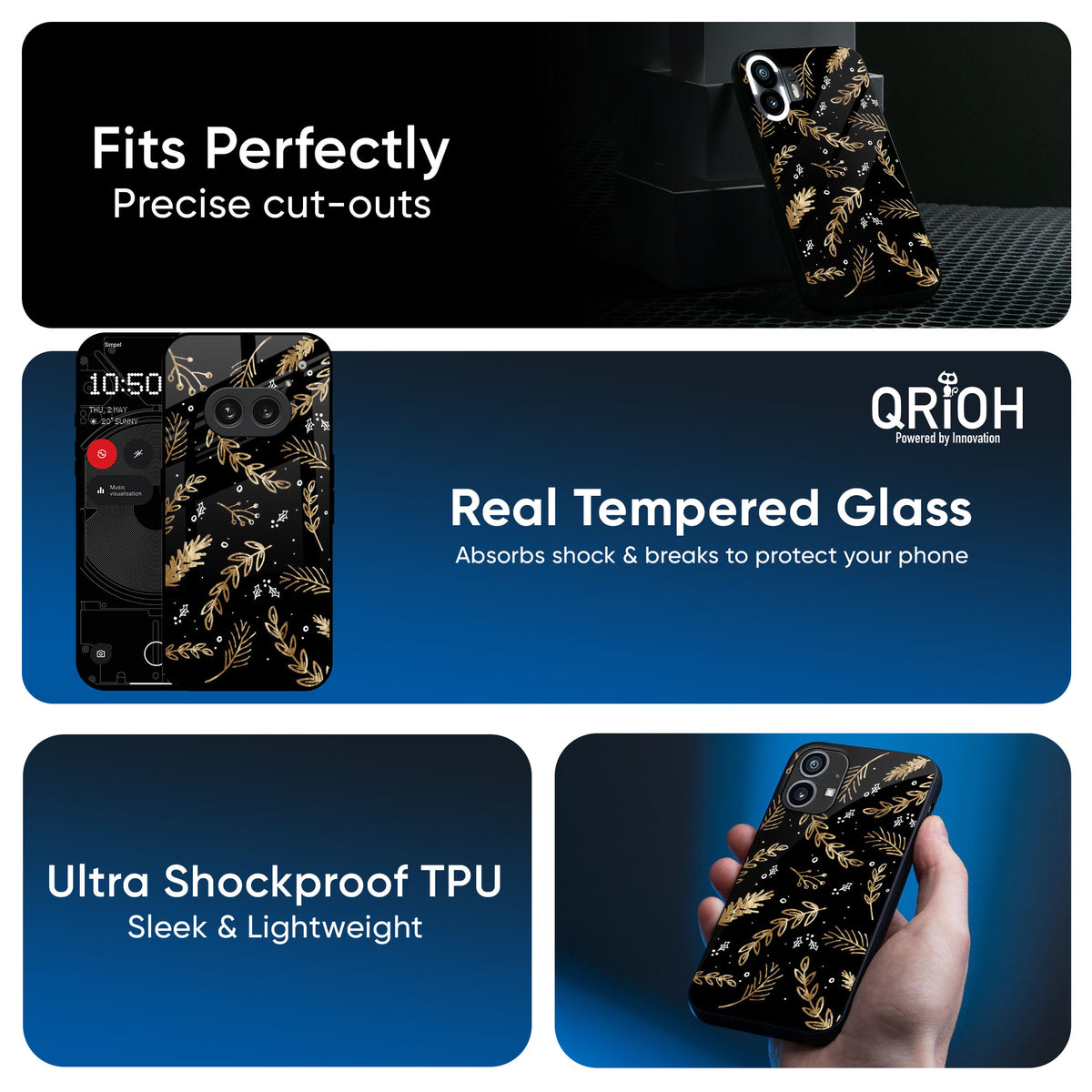 Autumn Leaves Glass Case for Nothing CMF Phone 1