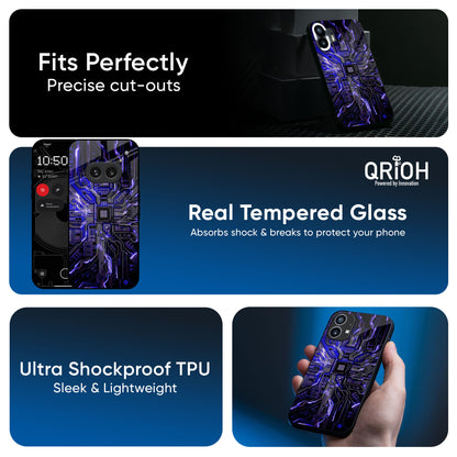 Techno Color Pattern Glass Case For Nothing CMF Phone 1