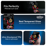 Floral Decorative Glass Case For Nothing CMF Phone 1