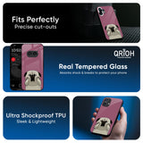 Funny Pug Face Glass Case For Nothing CMF Phone 1