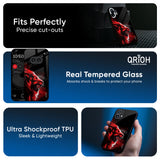 Red Angry Lion Glass Case for Nothing CMF Phone 1