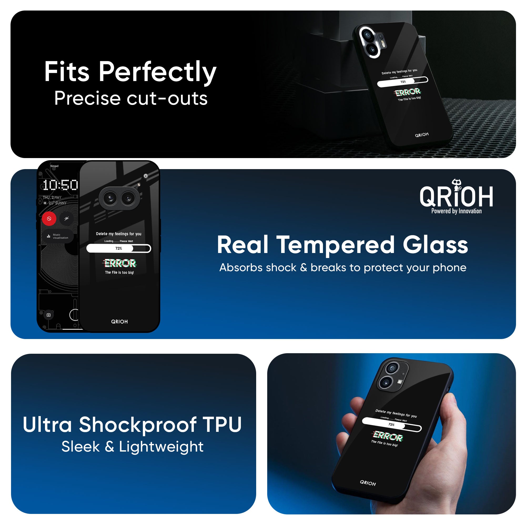 Error Glass Case for Nothing CMF Phone 1