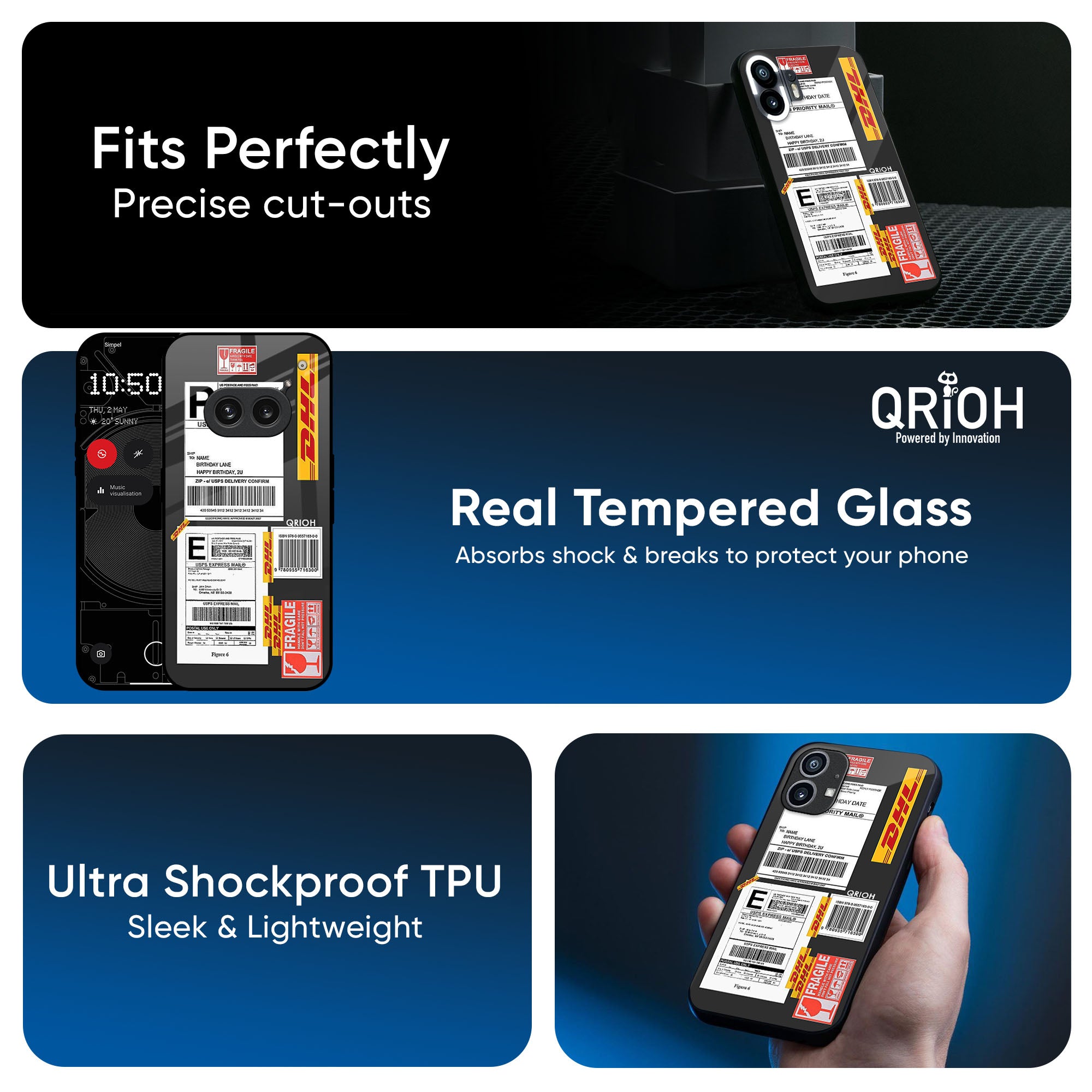 Cool Barcode Label Glass Case For Nothing CMF Phone 1