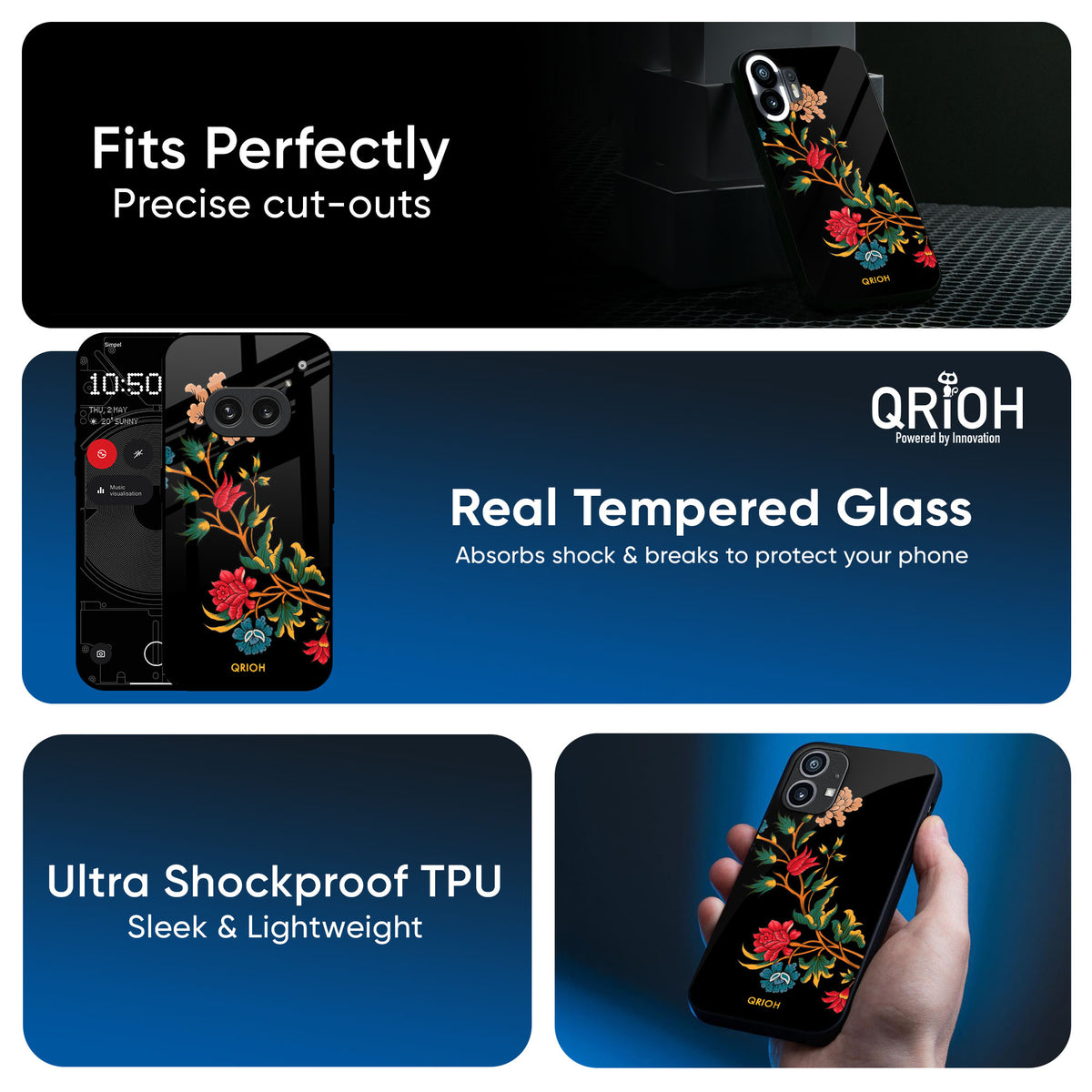 Dazzling Art Glass Case for Nothing CMF Phone 1
