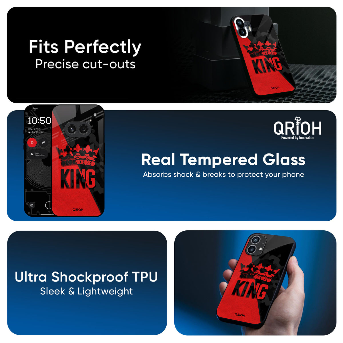 I Am A King Glass Case for Nothing CMF Phone 1