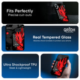 Red Vegeta Glass Case for Nothing CMF Phone 1