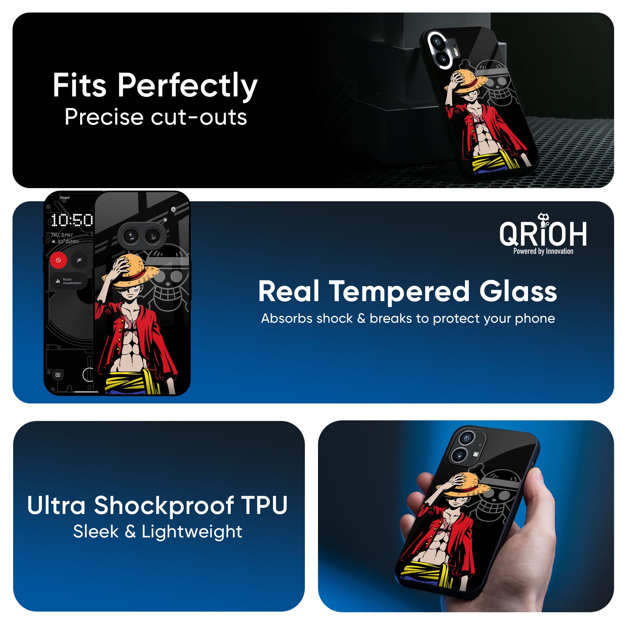 Hat Crew Glass Case for Nothing CMF Phone 1